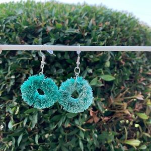Christmas wreath earrings!